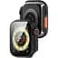 Чохол-накладка DK Пластик Soft-Touch Glass Full Cover Ultra для Apple Watch 41mm (black) - мініатюра 3