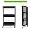 Етажерка Wall Sticker SW-00002099 мобільна триярусна універсальна з металу 46.5х29х77.5 см чорна - мініатюра 3