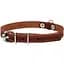 Нашийник одинарний Collar, шкіра, 24-32х1,2 см, коричневий - мініатюра 1