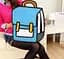 Рюкзак стильний 2Д Синій Stylish Backpack 2D Blue 40x36x12 - мініатюра 3