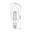 LED лампа VIDEX Filament C37F 6W E14 4100K - мініатюра 3