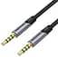 Кабель Vention Audio 3.5 mm - 3.5 mm 1.5 m, Metal Type, Silver (BAQHG) - миниатюра 1