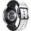Браслет West для Samsung Galaxy Watch 4 - бело-черный ширина крепления 20мм силикон-кожа Watchbands (W17-7WB20515655) - миниатюра 1