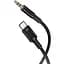 Аудіо кабель Aux Borofone BL25B Nice (Type-C to AUX 3.5mm) (1m) Black - мініатюра 1