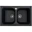Кухонная мойка Platinum 7950 Equatoria гранитная глянцевая с креплением 79x50 см графитовая (000035784) - миниатюра 1