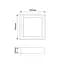 Світильник квадратний накладний Titanum LED 24W 5000K (TL-BHS20-245) - мініатюра 5