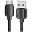 Кабель Essager Breeze USB Cable USB-A to Type C 1M 100W Black - миниатюра 1