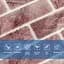 Панель стінова Sticker Wall 680х680х4мм Клінкер рожева глина SW-00002005 - мініатюра 4