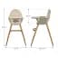 Стульчик для кормления KinderKraft Fini 2 Beige - миниатюра 2