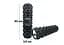 Ролик массажный Grid Roller Extreme 45 см Черный EasyFit fit0024932 - миниатюра 1