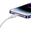 Кабель Baseus Explorer Series Fast Charging Cable with Smart Temperature Control Cable USB to Lightning 2.4A 1m CATS010002 White - миниатюра 6