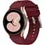 Ремінець силіконовий для смарт-годинника BeWatch Four Samsung Galaxy Watch 4/5/Pro Бордовий (0133307) - мініатюра 1