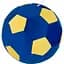 Декоративна подушка Tigres Футбольний м'ячик, синій з жовтим (ПШ-0003) - мініатюра 1