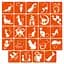 Набір трафаретів для біо-тату K - котики Fresh Tattoo k-simple_24_1 - мініатюра 1