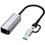 Адаптер USB-C + USB A to RJ45 Ethernet 1000Mbps ColorWay (CW-AD-CRG) - миниатюра 1