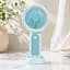 Вентилятор Handheld Fan на акумуляторі з підсвіткою, блакитний, портативний вентилятор із підсвіткою для телефона - мініатюра 4