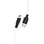 USB Cable Hoco X21 Silicone MicroUSB Black/White 1m - мініатюра 2