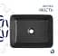 Раковина накладная Qtap Tern Anthracite, прямоугольная, с донным клапаном QT17116069AN - миниатюра 4