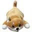 Детская мягкая игрушка Акита-ину Bambi L1125(Brown) с пледом 60 см - миниатюра 1