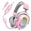 Ігрові навушники з мікрофоном Fifine H-6P RGB USB 7.1 Pink - мініатюра 1