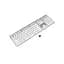 Клавиатура A4Tech FBX50C USB/Bluetooth White (FBX50C White) - миниатюра 4