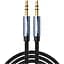 Аудио кабель Ugreen AV112 3.5 мм Male to 3.5 мм Male Cable золотистый Plated Metal with Braid 1.5 м (10686) - миниатюра 1
