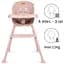 Стульчик для кормления Kidwell Eatan 4 в 1 Pink (5901130091010) - миниатюра 8