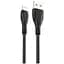 Дата кабель USB 2.0 AM to Lightning 1.0m 6A NB185 black XO (6920680879236) - мініатюра 1