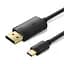Кабель Vention USB-C to DP 4K@60Hz HD Cable 1.5m Black (CRJBG) - миниатюра 1