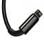 Кабель Baseus Tungsten Gold Cable USB to Type-C/Lightning/MicroUSB 3.5A 1.5m CAMLTWJ-01 Black - миниатюра 3