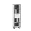Стеллаж для книг и декора на ножках Moreli Forte F-0016 в стиле Loft 550х2000х400 мм Белый - миниатюра 1