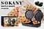 Вафельница двойная Sokany SK-BBQ-850 для толстых бельгийских вафель сердец 1100 Вт - миниатюра 6
