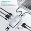 USB-хаб Choetech USB-C хаб 9-в-1 M15 HDMI 4K@30Hz, VGA, 3 USB 3.0, RJ45, USB-C PD, SD-card, TF-card (43-00153) - миниатюра 4