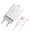 Мережевий зарядний пристрій SkyDolphin SC06T (1USBx2.4A) White + кабель USB Type-C (SDMZP-000179) - мініатюра 2