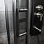 Душова кабіна Dusel EF-182B Black Matt 100x100, Чорний матовий, Універсальна, прозрачний, Чорний матовий, 100x100 - мініатюра 7