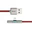 Кабель Baseus Iridescent Lamp Mobile Game Cable USB to Lightning 2.4A 1m CAL7C-A09 Red - мініатюра 2