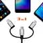 Дата кабель USB 2.0 AM to 3in1 1.0m Premium black REAL-EL (EL123500035) - миниатюра 4