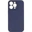 Чохол Silicone Case із захистом камери Full Apple iPhone 15 Pro Max Dark Blue - мініатюра 1