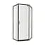 Душова кабіна Qtap Scorpio BLA10115-AC6 100x100 см, скло Clear 6 мм, покриття CalcLess без піддона, Чорний, Універсальна, прозорий - мініатюра 1