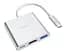 USB Хаб Hoco HB14 Type-C USB 3.0 Silver - мініатюра 5