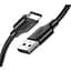 Дата кабель USB 2.0 AM to Type-C 2.0m US287 Black Ugreen (60118) - миниатюра 1