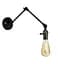 Бра настенное E27 Levistella 752WZ1904-1 60W черный металл - миниатюра 1
