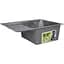 Мойка для кухни Lidz Handmade H6350L интегрированная крыло слева 3.0/1.0 мм Brushed Steel (LDH6350BRUL45588) - миниатюра 2