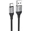 Кабель Hoco X102 Fresh charging data cable Type-C Чорний - мініатюра 1