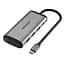 Хаб USB 5-in-1 Grey Type-C 3.2 - 1xType-C (100 Вт) / 3xUSB 3.0 / HDMI 4K Vention teh0019594 - миниатюра 1