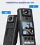 Нагрудна боді-камера Boblov A23 з дисплеєм 1.3 дюйма нічний запис датчик руху акумулятор 2200 мА·год - мініатюра 2