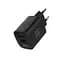 Зарядний пристрій мережевий MAKE 30W GaN3 Type-C PD3.0 + USB QC3.0 Black - мініатюра 3