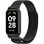 Ремінець-бампер DK для Xiaomi Redmi Smart Band 2 Metal Milanese Loop Magnetic (016244) (black) - мініатюра 1
