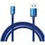 Дата кабель USB 2.0 AM to Lightning 2.0m 2.4A blue Baseus (CAJY000103) - миниатюра 1