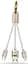 Брелок GOLF GC-35 Micro+Lightning cable 0,22m Gold - миниатюра 1